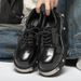 Height Increasing For Men Derby Niche Functional British Thick Sole Big Toe Metal Rivets Heavy Craft Trendy Shoes_vogvips.com