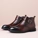 European Warm Series Men Genuine Leather Business Formal Shoes Motorcycle Rider Short British Style Men's Boots_vogvips.com