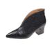 2021 Autumn Winter New European And American Fashion Pointed Toe Embossed Chunky Heel Martin Boots For Women_vogvips.com