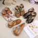 2026 Summer New European And American Foreign Trade Shoes Hollow-out Velcro Large Size Wedge Heel Cross-border_vogvips.com