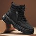 European Warm Series Men's 2025 Winter New Thick-Soled Casual Sports Martin Boots Outdoor Hiking Leather Versatile Work Safety Shoes_vogvips.com