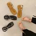 Flat Toe Post Sandals For Girls 2023 New Summer Student Versatile Dress Fairy Style Roman Shoes_vogvips.com