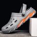 Men's Summer Outdoor Non-Slip Lightweight Closed-Toe Beach Two-in-One Half Slippers Big Head Office Sandals_vogvips.com