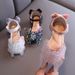 Rhinestones Soft Soled Girls' Sandals Princess Shoes Children's Shoes Spring Style Girls' Leather Shoes_vogvips.com