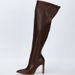 Women's Shoes Pointed Toe High Heeled Side Zipper Knee High Boots, Plus Size, Slimming Over The Knee Boots (Export Runway Bestseller)_vogvips.com