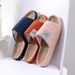 Breathable Flax Slippers Women Men Indoor Mute Slipper Anti-slip Lovers House Floor Shoes Soft Ladies Summer Home Slides_vogvips.com