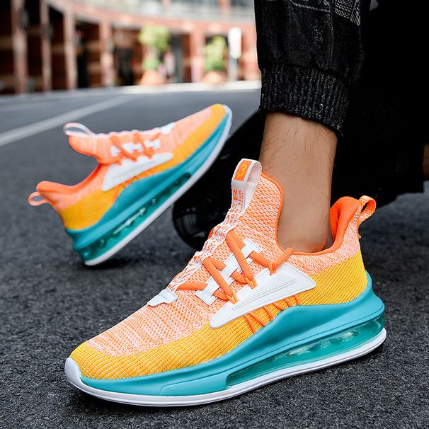 Summer New Men's Low-top Full Air Cushion Breathable Ultra-light Soft Sole Running Casual Sports Basketball Shoes_vogvips.com