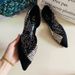 Baotou Single New Trend Fashion Women S Fairy Style Soft Sole One Pedal Pointed Hollow Flat Shoes_vogvips.com