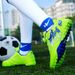 Cristiano Ronaldo Professional Soccer Shoes Men With Rotating Buckle, Breathable Children Teenagers, Boys' TF Cleats For_vogvips.com