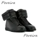 Black Genuine Leather Men's Casual Shoes Street Style Round Toe High-Top Sneakers Autumn Winter Mixed Colors Outdoor Men_vogvips.com
