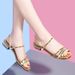 New Two-Way Wear For Women Summer 2026 Korean Version Versatile Stylish Ladies' Large Size Low-Heel Rhinestone Fairy_vogvips.com