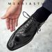 Euro Step Brogue Floral Men's Breathable Leather Square Toe Business Formal Oxford British Wedding Groom Shoes_vogvips.com