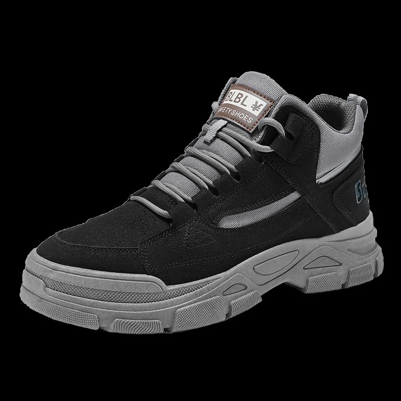 New Leather Spring Men's Shoes High-top Men's Heightening Tooling Martin Boots_vogvips.com