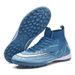 High-Top Soccer Cleats For Men & Women - Durable Synthetic Leather Upper With Anti-Slip Rubber Outsole For Indoor/Outdoor Football Training & Matches_vogvips.com