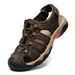 2024 Autumn New Large Size Casual Sandals For Men, Daily Leather Beach Shoes, Men's Thick-Soled Breathable Slippers_vogvips.com