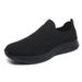 Cross-border Men's Fly-knit Running Shoes, Spring/summer Low-top Slip-on Mesh Lightweight Breathable Casual Walking_vogvips.com
