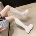 Women' For Thick Leg, Plu Knee-High Riding Boot, 2024 Summer New V-Cut Wide Tube, Over-the-Knee Large Size Long_vogvips.com