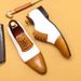 White brogues for men Gentleman Groom Business formal leather suit Studio wedding shoes_vogvips.com