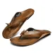 New Arrival Men's Leather Sandals Leisure Walk Slippers Comfortable Male Summer Flip-flops Non-Slip Sole Beach Men_vogvips.com