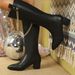 326-36 Pointed Thick Heel Martin Boots, Casual, Fashionable, Elegant, Personalized, Denim Versatile Women's Boots_vogvips.com