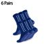 6 Pairs Of Combination Sets Triangle Football Socks Mid Tube Dotted Sports Socks_vogvips.com
