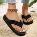 Women's Flip-flops Summer Muffin With Thick Soles Non-slip Wear Resistant Fashion Women's Slippers_vogvips.com