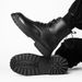 European Warm Series Autumn Martin Black High-top Trendy British Style Motorcycle Workwear Boots Height-increasing Mid-top Leather_vogvips.com