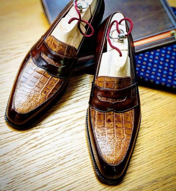 Unbeatable Quality British Fashion Pointed For Business Crocodile Pattern Leather Shoes, Large Size 47, Foot Casual Men's Shoes_vogvips.com