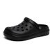 Men's Lightweight Soft-sole Slippers Casual Breathable Garden Bun Toe Drag Men's Beach Shoes_vogvips.com