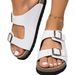 Women's Shoes Large Size Spring And Summer Women's Thick Soled Sandals Simple And Comfortable Atmosphere College Style_vogvips.com