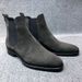 deer leather casual men's boots, suede high top boots, Martin boots for men_vogvips.com