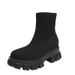 2025 Autumn Winter New Versatile Breathable Thin Elastic Fly Knit Shoes Height Increasing Platform Thick Sole Slimming_vogvips.com