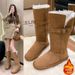 Women's Tall Winter Snow Boots 2025 - Foldable Cuff, Non-Slip Thick Sole, Fleece Lined Waterproof Cold Weather Boots_vogvips.com