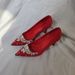 Red Stiletto Heels For Brides Traditional Chinese Wedding Dresses High Heels For Toasting With Chain And Rhinestones_vogvips.com