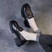 Slip-On For Women 2025 Summer New Thick-Soled Loafers Hollow Breathable Mesh Small Leather Shoes_vogvips.com
