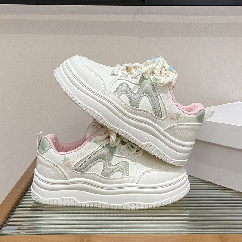 Little White Shoes Female And Female Students Leisure Sports Versatile Board Shoes Street Shooting_vogvips.com