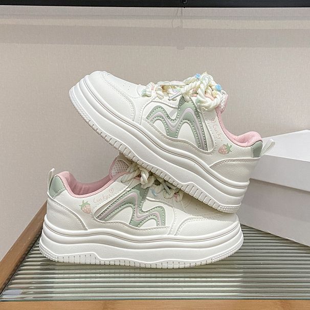 Little White Shoes Female And Female Students Leisure Sports Versatile Board Shoes Street Shooting_vogvips.com