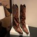 Women's Shoes Plus Size Ankle Boots, V Neck Martin Boots, Fashionable Western Cowboy Boots, Studded Mid Calf Cigarette Boots_vogvips.com