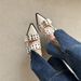French Style Small Fragrant Pointed Toe Mary Jane Shoes Retro Medium Thick Heel Single Shoes For Women 2024 Spring And Summer_vogvips.com
