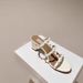 Rivet Thick Heel Sandals Women's Flat Round Toe Open Toe Slippers Women's Summer Outer Wear Casual Sandals_vogvips.com