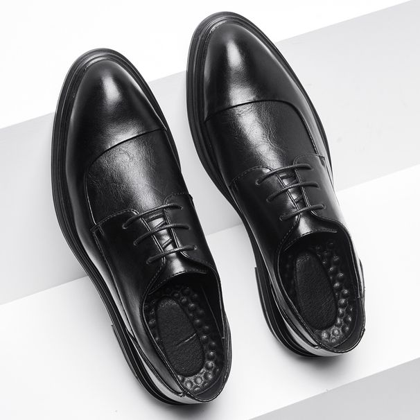 2020 New Men's Pointed Toe Shoes Korean Fashion Dress Business Casual Shoes Men's Wedding Shoes Wholesale 3092-F_vogvips.com