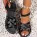 Women's Beach Glamour San Elastic Ankle Strap Casual Bohemian Crossover Lace-up Simple Holiday Summer Soft-soled_vogvips.com