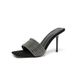 2026 Summer New Style Women's Sandals Thin Rhinestones, Open-Toed Mules With Straps And High Heels_vogvips.com