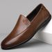 2025 Spring And Autumn New Daily Casual Men's Sole Soft Leather Cover Footwear Lazy Driving Shoes 3056_vogvips.com