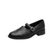 French-style Vintage Genuine Chunky Heel Commuting Shoes For Women, New Spring And Autumn Soft Leather Thick-soled Mary_vogvips.com