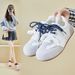 Lightweight Retro German Training Little White Shoes Female Student Flat Casual Shoes Street Shoes_vogvips.com
