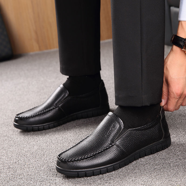 Euro Step 【100% Leather】Special Offer Clearance Discontinued Men's Genuine Leather Sandals Summer Non-Slip Dad Shoes_vogvips.com