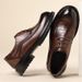 New men's business casual leather shoes leather thick soled formal men's shoes_vogvips.com