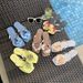 Women's French Style Gentle Fairy Sandals Multi-Color Orchid Print Flip Flops For Summer Beach Vacation Casual PU Material_vogvips.com