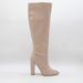 2025 Autumn Winter Pointed Toe Chunky Long Women's Fashion Over-the-Knee High Boots Mid Heel_vogvips.com